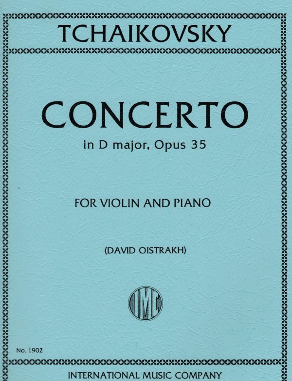 Tchaikovsky, ed. Oistrakh - Concerto in D Major, Op. 35 - Violin and Piano on Sale