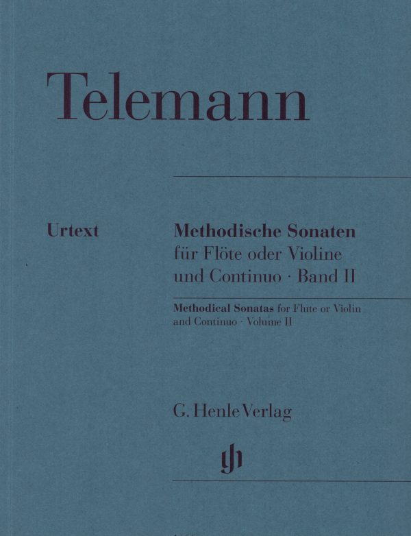 Telemann - Methodical Sonatas for  Flute or Violin and Continuo, Vol. 2 -  Flute (or Violin) and Continuo Online now