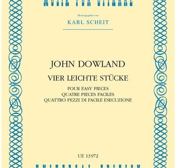 Dowland, tr. Scheit - 4 Easy Pieces for Guitar - Guitar Online Hot Sale