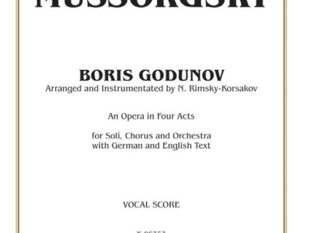 Mussorgsky, arr. Rimsky-Korsakov – Boris Godunov – Vocal Score Discount