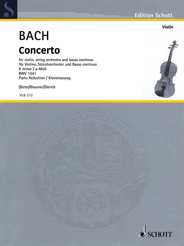 Bach, ed. Birtel – Concerto in A Minor, BWV 1041 – Violin and Piano Online now