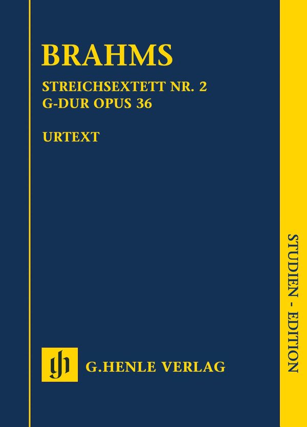 Brahms, ed. Eich – String Sextet No. 2 in G Major, Op. 36 – Study Score Supply