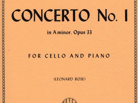 Saint-Saens, ed. Rose - Concerto No. 1 in A Minor, Op. 33 - Cello and Piano Online Hot Sale