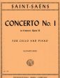 Saint-Saens, ed. Rose - Concerto No. 1 in A Minor, Op. 33 - Cello and Piano Online Hot Sale