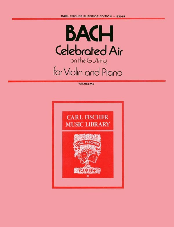 Bach - Celebrated Air on the G String - Violin and Piano Cheap