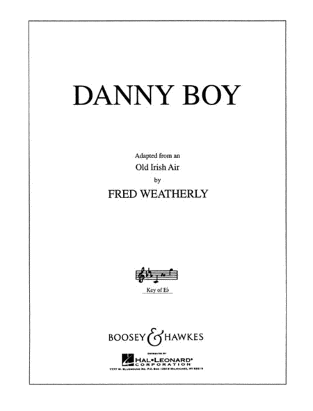 Weatherley - Danny Boy (Eb Major) - Medium High Voice and Piano Cheap