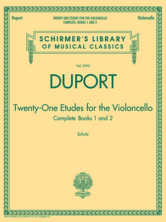 Duport - 21 Etudes, Vols. 1 and 2 Complete - Cello Method on Sale