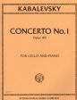 Kabalevsky - Concerto No. 1, Op. 49 - Cello and Piano Online Sale