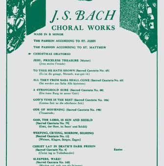 Bach - Christmas Oratorio - Vocal Score (English only) Supply