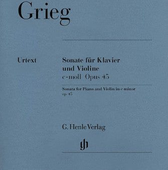 Grieg, ed. Voss - Violin Sonata in C Minor, Op. 45 - Violin and Piano Hot on Sale