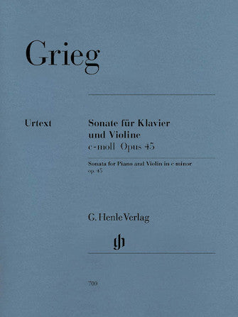 Grieg, ed. Voss - Violin Sonata in C Minor, Op. 45 - Violin and Piano Hot on Sale