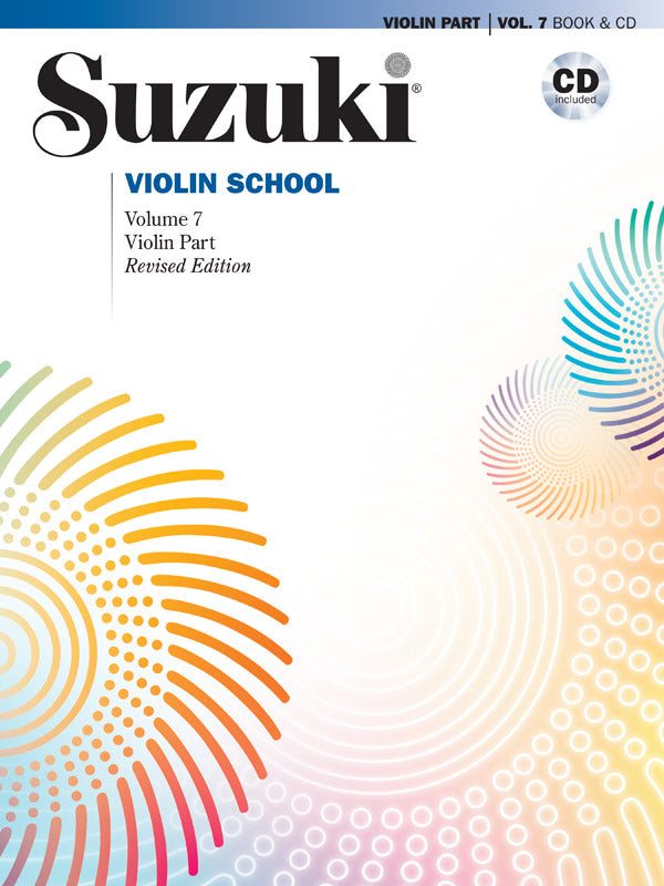 Suzuki Violin School: Vol. 7 (International Edition) w CD, Violin Part - Violin Method Supply