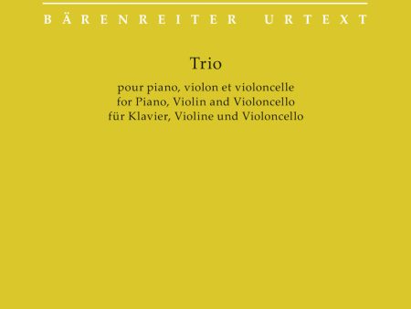 Ravel - Trio for Piano, Violin and Violoncello - Piano Trio For Sale