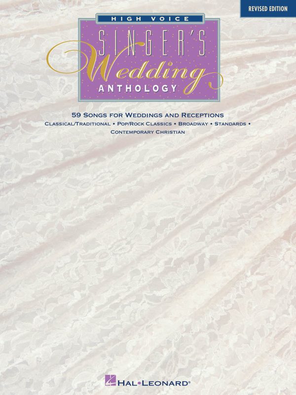 Various- Singer s Wedding Anthology - High Voice Hot on Sale