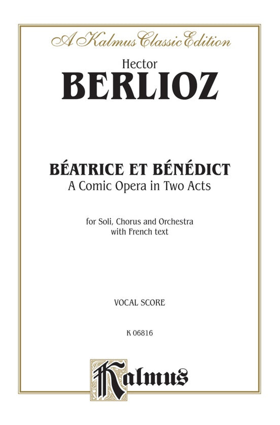 Berlioz – Beatrice et Benedict – Vocal Score For Sale