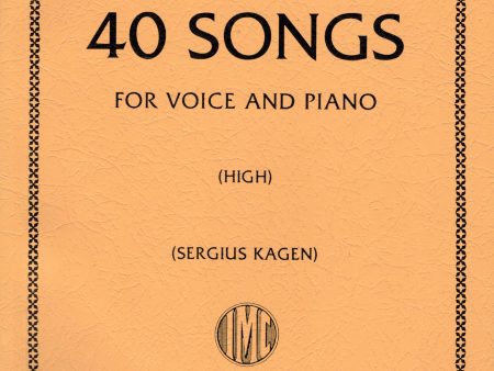 Purcell, ed. Kagen - 40 Songs (Complete) - High Voice and Piano Fashion