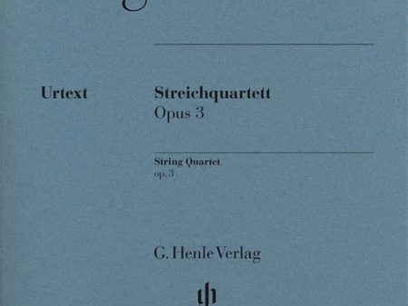 Berg, ed. Scheideler - String Quartet, Op. 3 - String Quartet Online Hot Sale