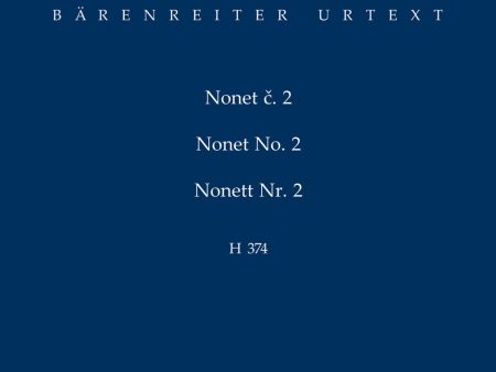 Martinu - Nonet No. 2 - Study Score Sale