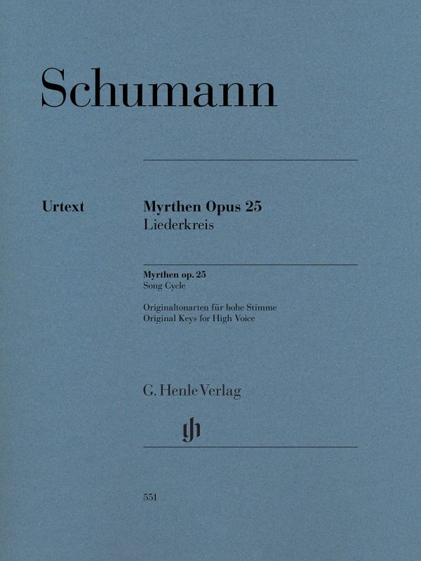 Schumann, ed. Ozawa – Myrthen, Op. 25 – High Voice and Piano Cheap