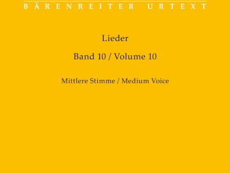 Schubert - Lieder, Vol. 10 - Medium Voice Online