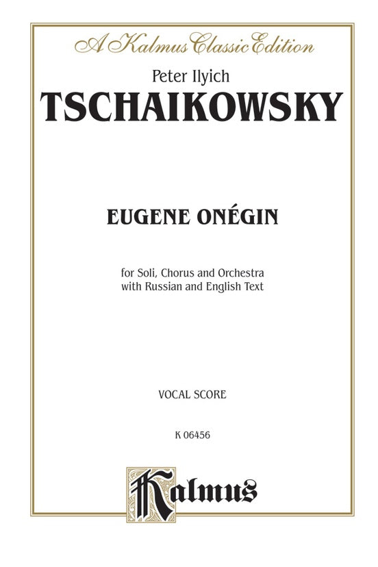 Tchaikovsky – Eugene Onegin – Vocal Score Fashion