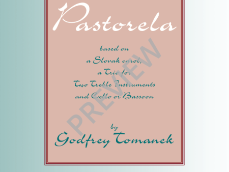 Tomanek, arr. - Pastorela - Cello and Bassoon or 2 C Instruments on Sale