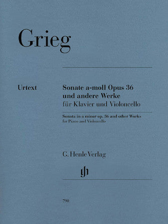 Grieg, ed. Steen-Nokleberg - Sonata in A Minor, Op. 36 and Other Works - Cello and Piano Cheap