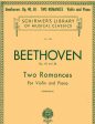 Beethoven, ed. Schradieck - Two Romances, Ops. 40 and 50 - Violin and Piano Hot on Sale