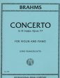 Brahms, ed. Francescatti - Concerto in D Major, Op. 77 - Violin and Piano Hot on Sale