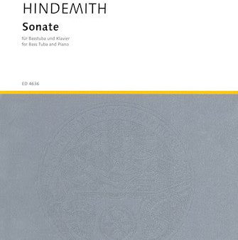 Hindemith - Sonata for Bass Tuba and Piano - Tuba and Piano For Sale