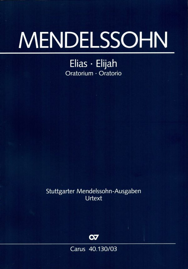 Mendelssohn - Elijah - Vocal Score (German English) Hot on Sale