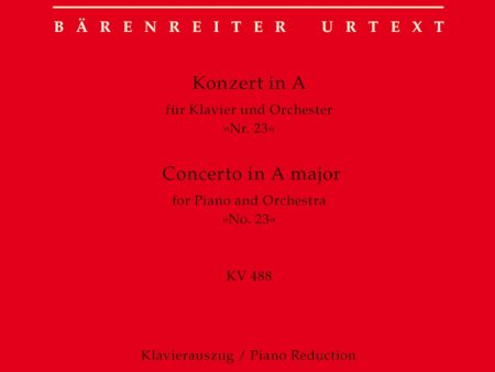 Mozart - Piano Concerto No. 23 in A, K. 488 - 2 Pianos, 4 Hands on Sale