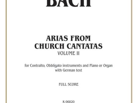 Bach - Complete Arias: Church Vol.2: Alto - Alto Voice Discount