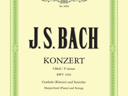 Bach – Keyboard Concerto No. 5 in F Minor, BWV 1056 – 2 Pianos, 4 Hands Hot on Sale