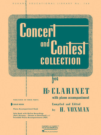 Voxman, ed. - Concert and Contest Collection for Bb Clarinet - Clarinet Collection Online Hot Sale