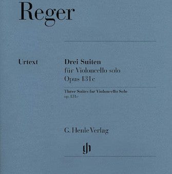 Reger, ed. Seiffert - 3 Suites, Op. 131C - Cello Solo on Sale