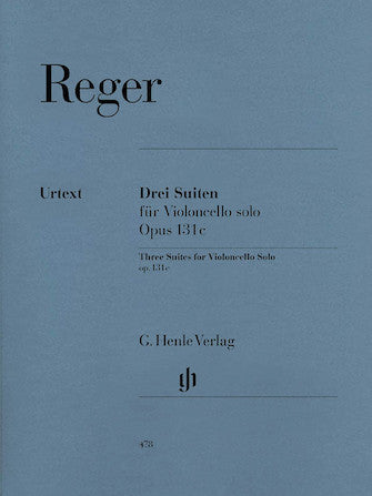 Reger, ed. Seiffert - 3 Suites, Op. 131C - Cello Solo on Sale