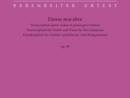 Saint-Saens - Danse Macabre, Op. 40 - Violin and Piano Sale