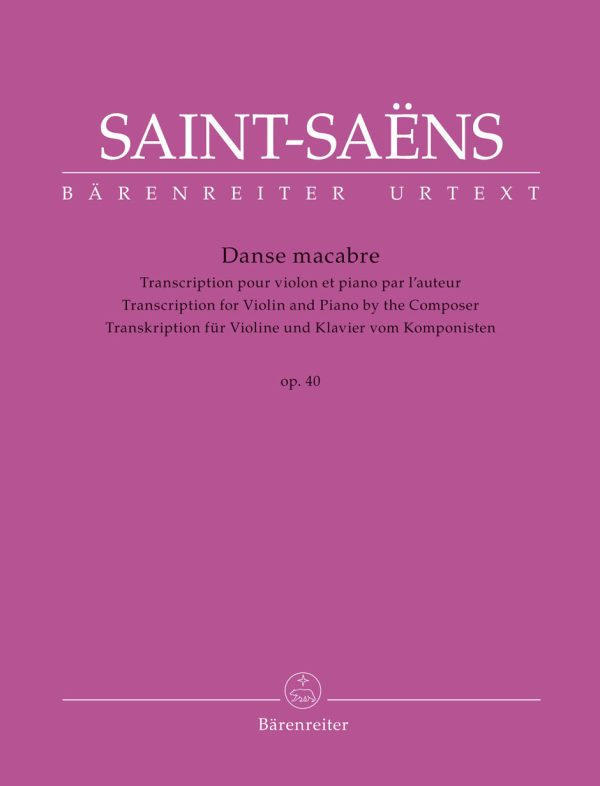 Saint-Saens - Danse Macabre, Op. 40 - Violin and Piano Sale