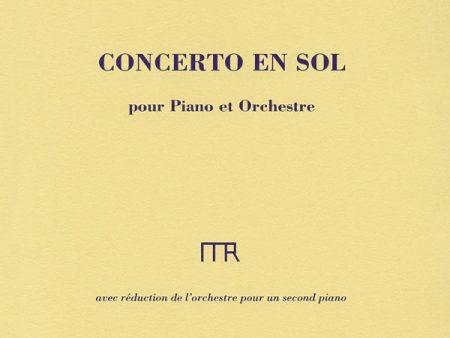 Ravel, tr. Garban - Concerto in G Major - Two-Piano Score For Discount