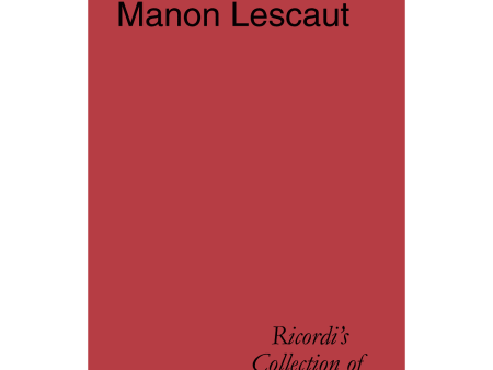 Puccini – Manon Lescaut – Libretto Supply