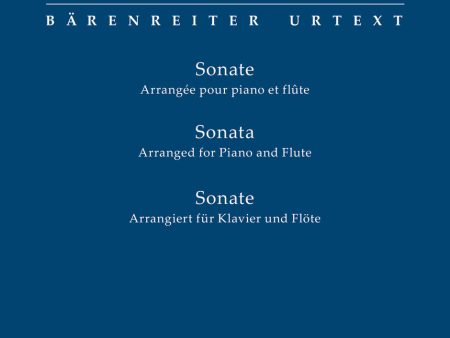 Franck - Sonata for Piano and VIolin arranged for Piano and Flute - Flute and Piano For Cheap