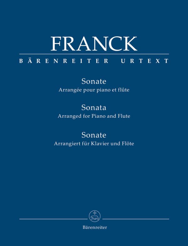 Franck - Sonata for Piano and VIolin arranged for Piano and Flute - Flute and Piano For Cheap